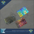One time used hologram sticker with rainbow color